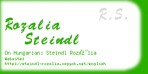 rozalia steindl business card